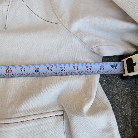 J Jill Denim Jacket Womens 2X Button Front Workwear Utility Pockets Stretch - Picture 5 of 7